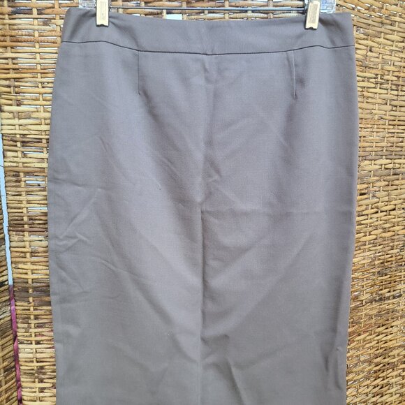 Pendleton Virgin Wool Pencil Skirt Lined Gray Back Zip Sz 10 USA Made - Picture 2 of 5